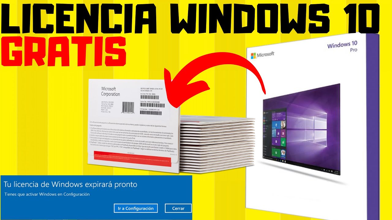 Como Obtener Una Licencia De Windows 10 Pro Oem Gratis Windows 7