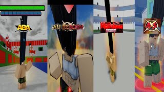 Getting a win in ranked with Gon in 4 different roblox anime games!!!!
