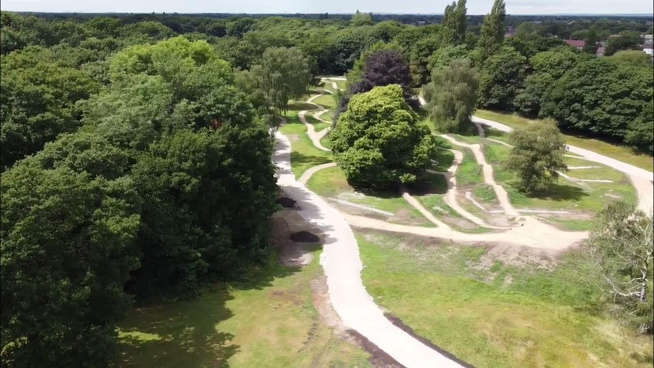 Wythenshawe Park Bike Tracks from The Air June 2022 YouTube