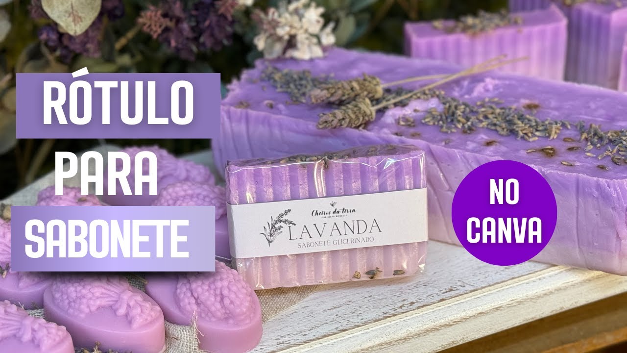 RÓTULO PARA SABONETE NO CANVA