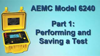 AEMC 6240 Micro-Ohmmeter, 10 A, 5 µΩ to 400 Ω