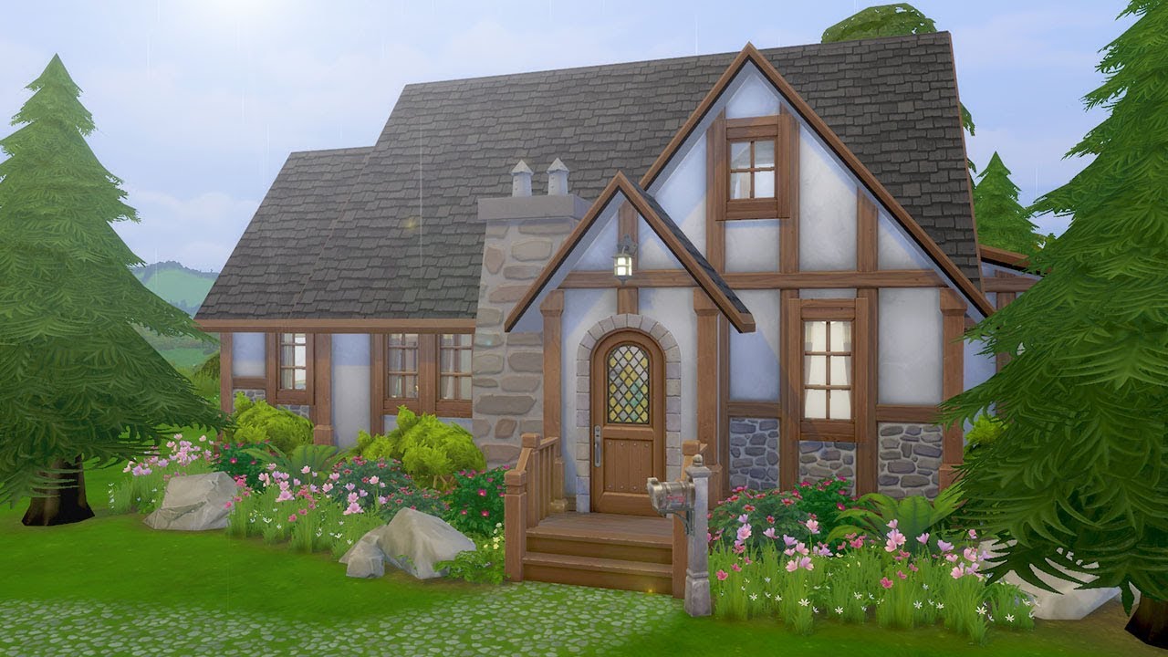 Old English Cottage The Sims 4 Speed Build Youtube
