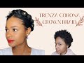 Peinado: Trenza Corona En Cabello Afro Corto  Con Cabello Postizo Sintetico/ Crown Braid/Halo Braid