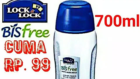 Unboxing botol minum lock & lock Rp 99