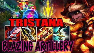 WILD RIFT TRISTANA ADC GAMEPLAY | BLAZING ARTILLERY - TRISTANA BUILD RUNES