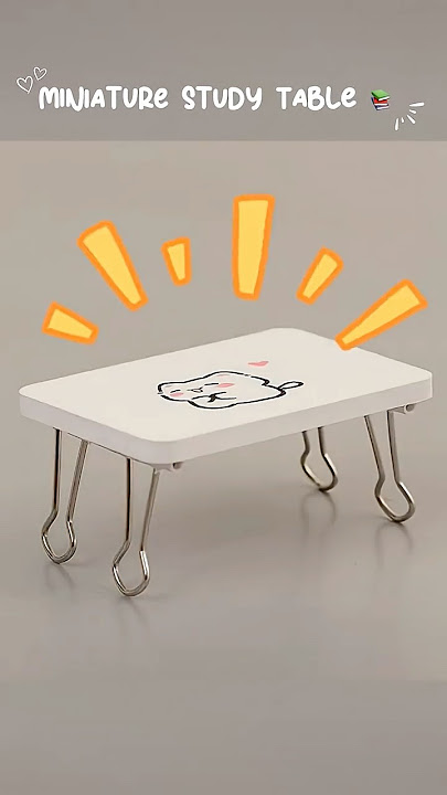 Miniature study table📚✏️✨ #shorts #art #diy #muktaartandcraft #youtubeshorts