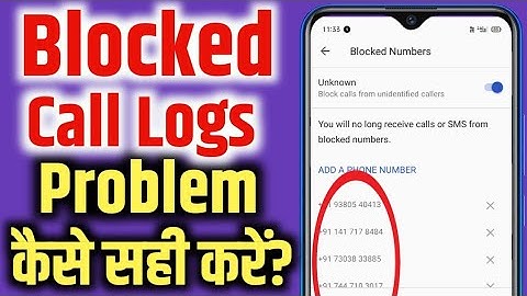 blacklist season number kaise nikale || blocked call logs problem kaise sahi kare