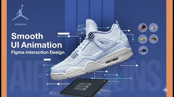 Nike air jordan Website UI Design in figma ( Animation in Figma )