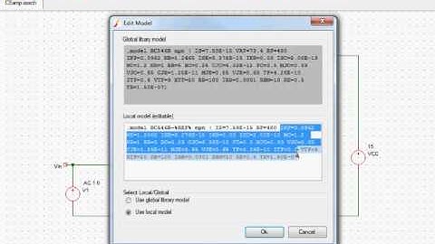 Simetrix Transistor Model