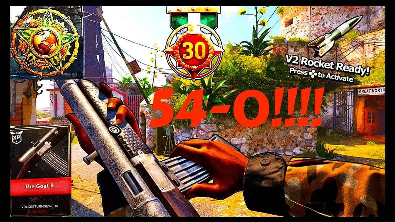 FLAWLESS V2 ROCKET "54-0" in Solo TDM - COD WW2