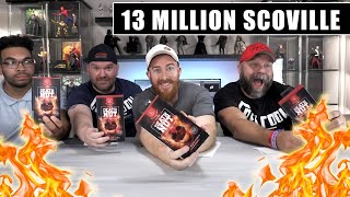 4 Idiots Attempt Death Nut Challenge - 13 MILLION SCOVILLE UNITS!