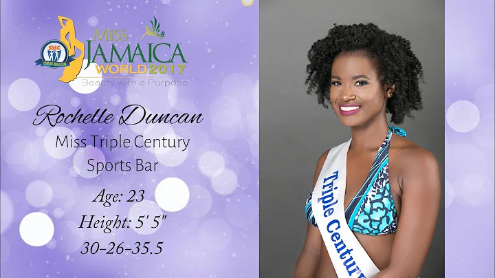 Miss Jamaica World 2017 Contestant #10  Rochelle D...