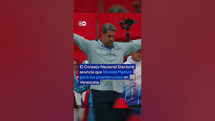 El Consejo Nacional Electoral anuncia que Nicolás Maduro gana las presidenciales de Venezuela