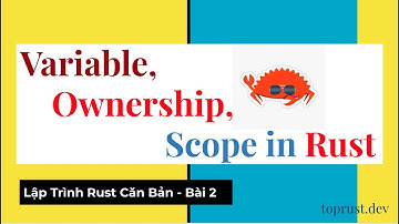 Lập trình Rust cơ bản: Variable, scope, borrow. #rust  #rustlang