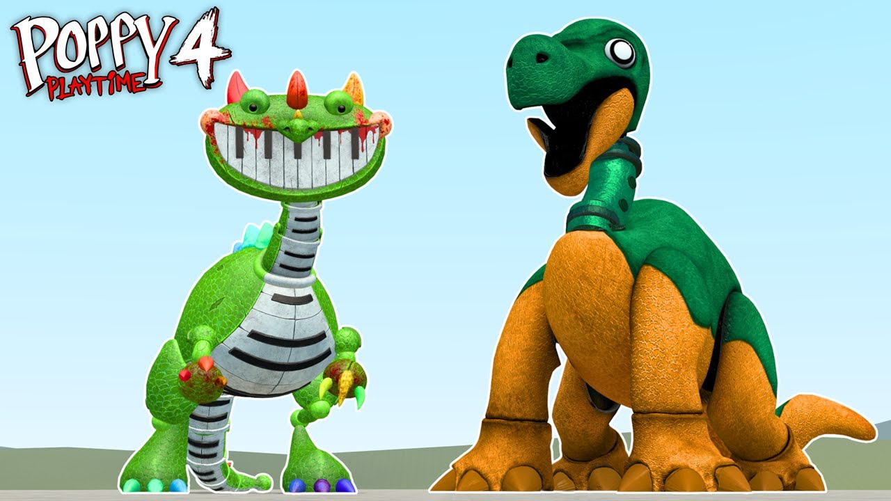 I FOUND BRONTOFLUTE DINO TOY FROM PIANOSAURUS FAMILY POPPY PLAYTIME 4 In Garry's Mod
