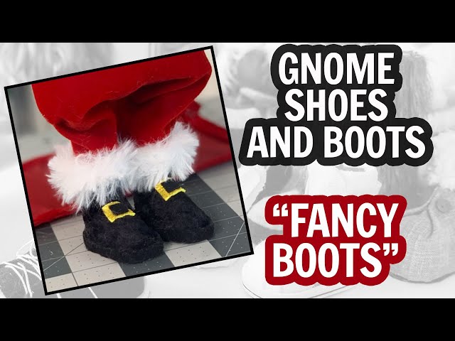 Gnome Shoes / Gnome Boots / Dollar Tree Booties / Leather Gnome Boots / DIY  Gnome / Easy Gnome DIY 