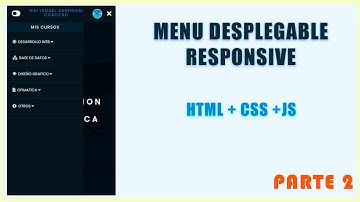 MENU DESPLEGABLE Responsive  [ HTML - CSS - JS ]  parte 2