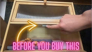 Stylish and Functional: JUATPNIY Bamboo Bread Box Review & Demo