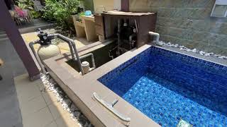 How to design and build your own swimming pool @ cara buat sendiri mini kolam renang di rumah