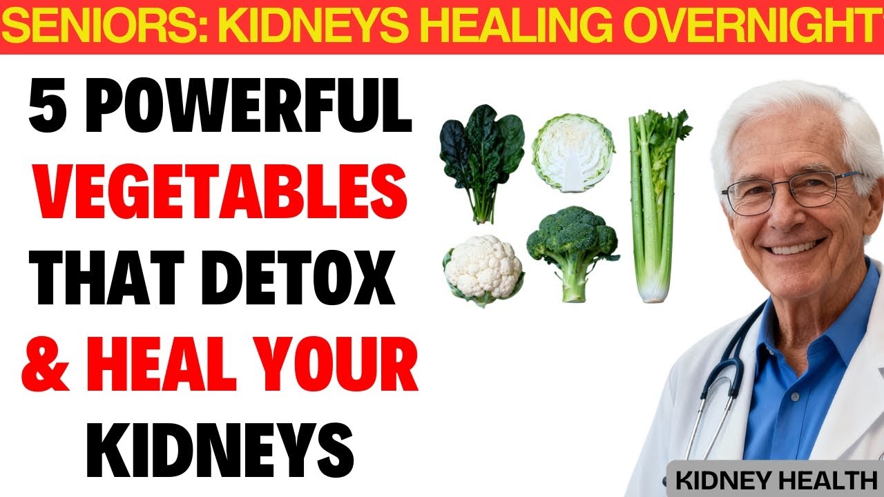 Seniors: 5 Powerful Vegetables That Detox & Heal Your Kidneys While You Sleep | Kidney Health