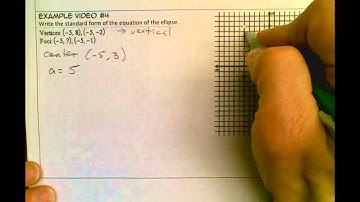 Ellipse Example Problems - Video #4