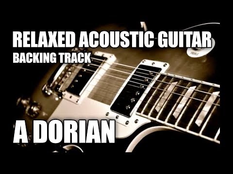Relaxed Acoustic Guitar Backing Track in A Dorian / A Minor Pentatonic