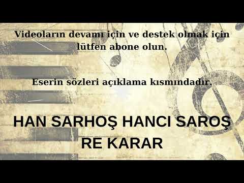 HAN SARHOŞ HANCI SARHOŞ / RE KARAR ALTYAPI KARAOKE  #cover #altyapı #karaoke #türkü