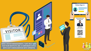 MAKE VISITOR MANAGEMENT / GATE PASS ISSUE FOR YOUR INSTITUTE LIKE A CORPORATE OFFICE