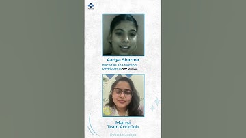 Placed as a FrontendDeveloper at WHATBYTEs... #acciojob🔥 #tranding #coding #JobPlacement #interviews