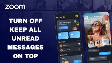How To Turn Off Keep All Unread Message On Top On Zoom App