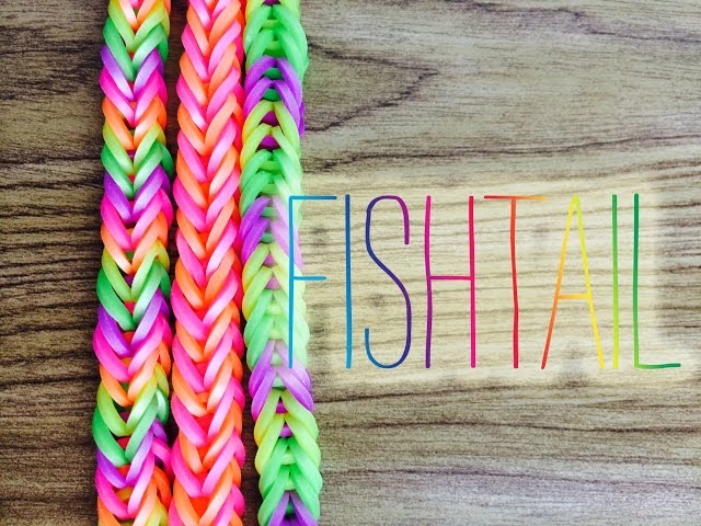 How to Make a Basic Rainbow Loom Bracelet - Fishtail Tutorial 