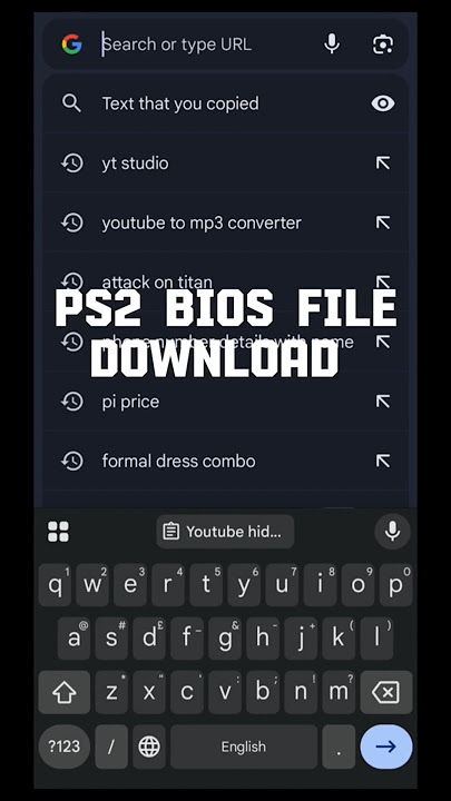 BIOS FILE DOWNLOAD #ps2 #bios #ps2games #games #aethersx2 #shorts #videogames