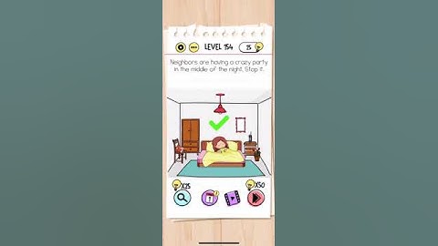 Brain Test Level 154 Neighbors are having a crazy party in the middle of the night  Stop it Answer