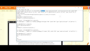 Navigate Scroll in a pdf file using jquery in SharePoint