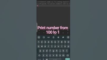 print number reverse 100 to 1 in c programing 🔥||c tutorial||#coding  @ccodingmaster1800