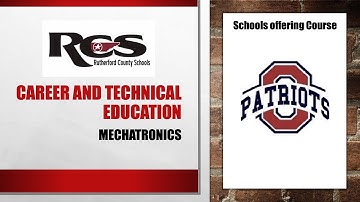RC Schools CTE Career Pathway - Mechatronics