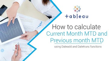Tableau - Current Month MTD and Previous Month MTD || DATEADD and DATETRUNC fucntion used