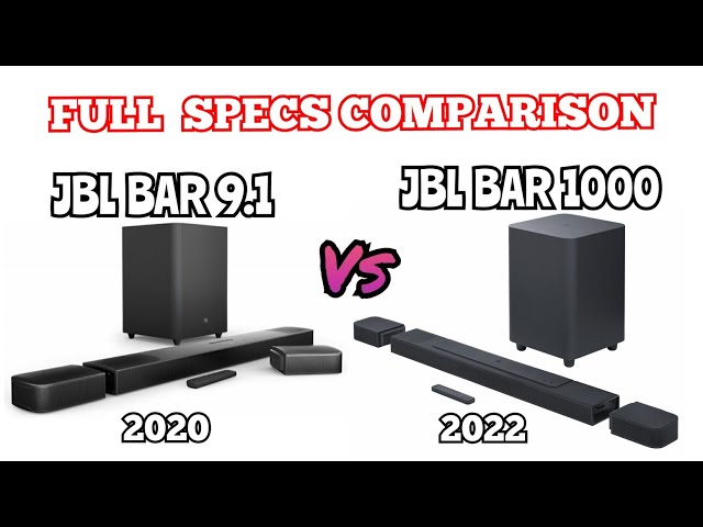 JBL Bar 1000 vs. JBL Bar 9.1 Dolby Atmos Soundbar | Full Specs Comparison!😱🔥🔥#dolbyatmossoundbar