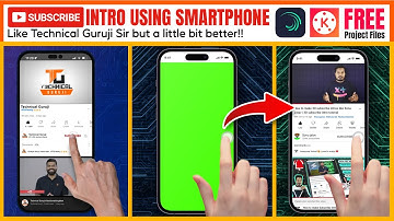 Subscribe intro like Technical Guruji using Smartphone | Alight Motion Hindi Tutorial | Kinemaster