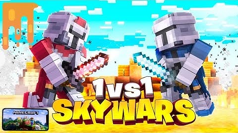 Minecraft Skyware 1v1 in nether games play.nethergames.org @Mr.a_rmc