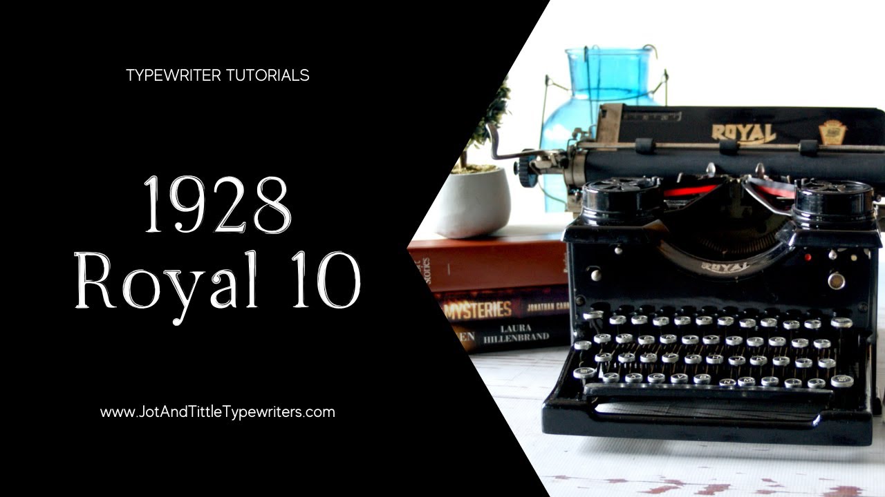 1928 Royal 10 Antique Typewriter | Demo Video - YouTube