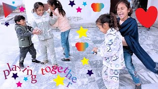 Aadi Play With Dad - Fun Story Book For Kids Cute Kids Playing Kids Get Together And Have Fun