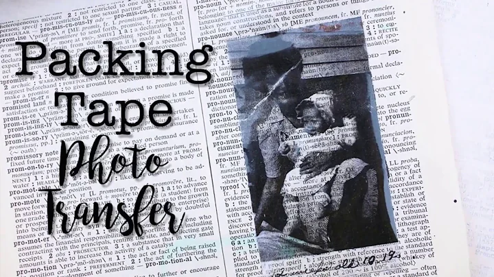 Packing Tape Photo Transfer