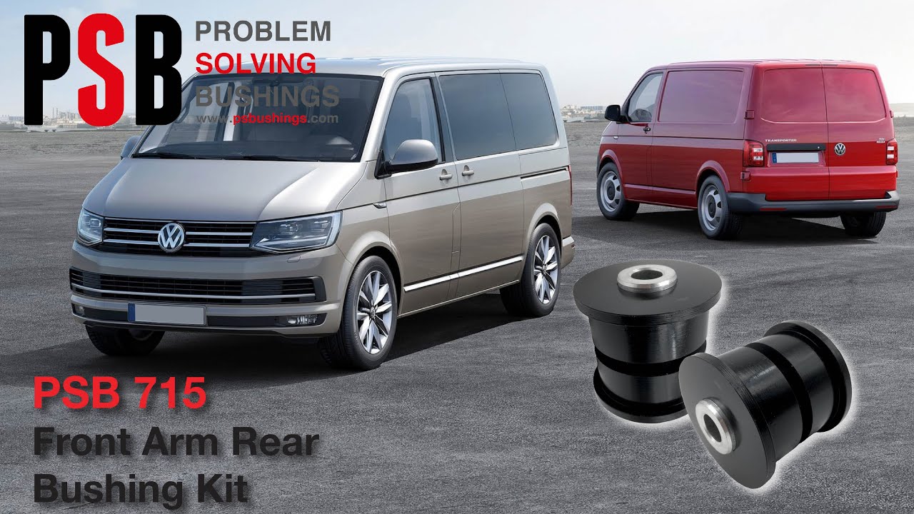 VW Transporter - Front Arm Rear Bushing Installation video - PSB715 