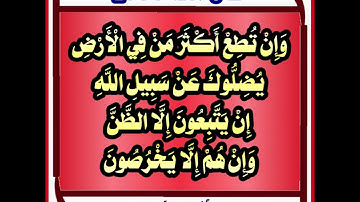 سورة الأنعام (١١٦-١٢٦)/عبدالرحيم الشيزاوي