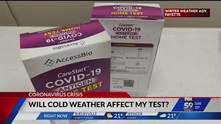 Will cold temperatures impact accuracy of free at-home COVID tests when they ship?