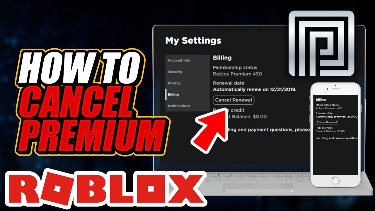 How To Cancel Roblox Premium Tutorial Youtube - roblox premium 450 (automatic renewal)