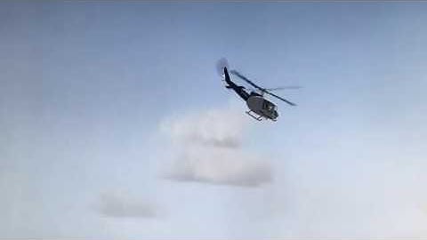 Milvz Huey Redux P3D - Slow hover taxi and departure