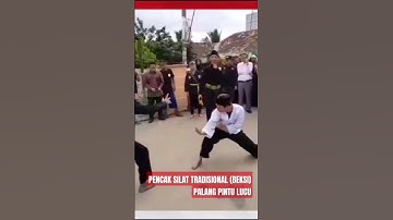 pencak silat tradisional (palang pintu) #shorts