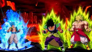 DRAGON BALL FighterZ - GOGETA SSB ULTRA vs BROLY Z & BROLY SUPER